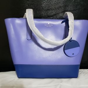 Kate Spade 2-tone Periwinkle tote